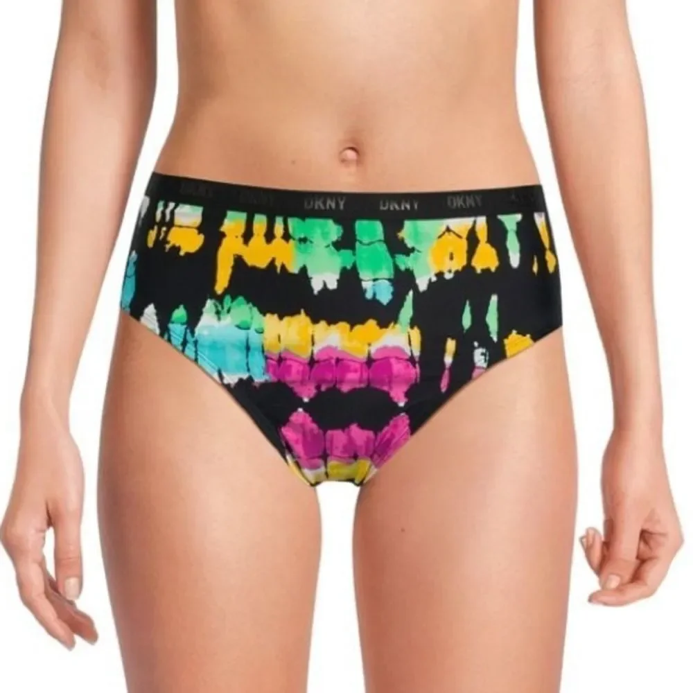 Nwt DKNY women’s high waist tie dye bikini bottom size medium